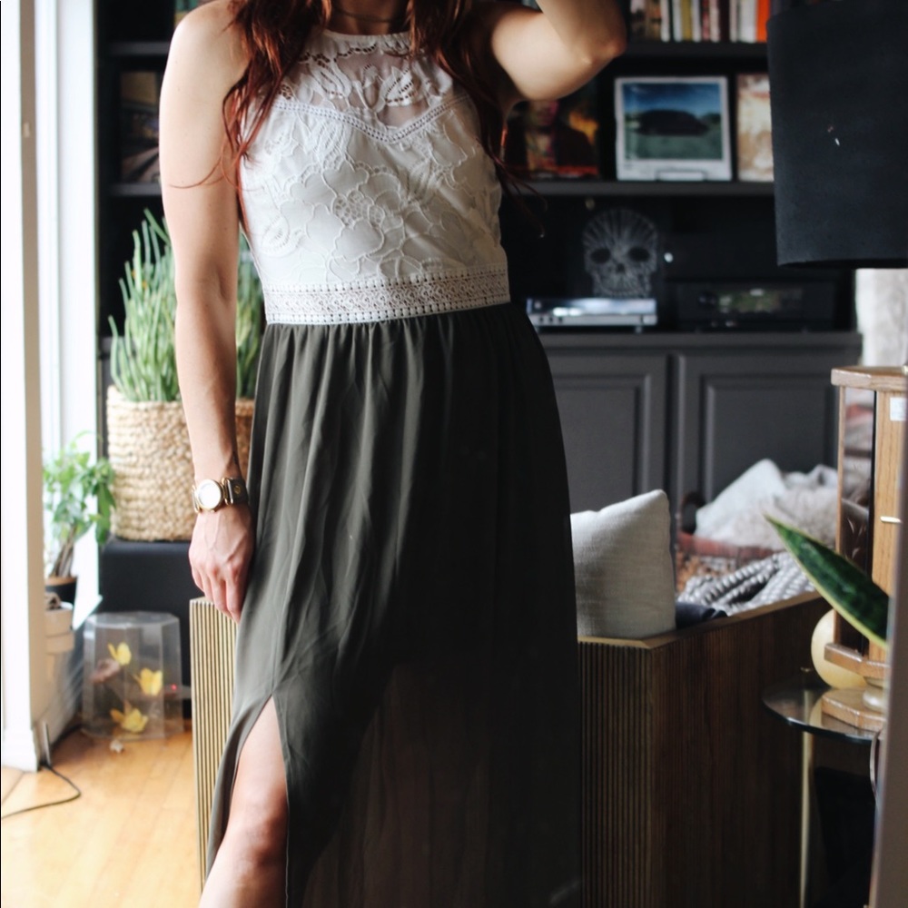 Maxi dress - two tone